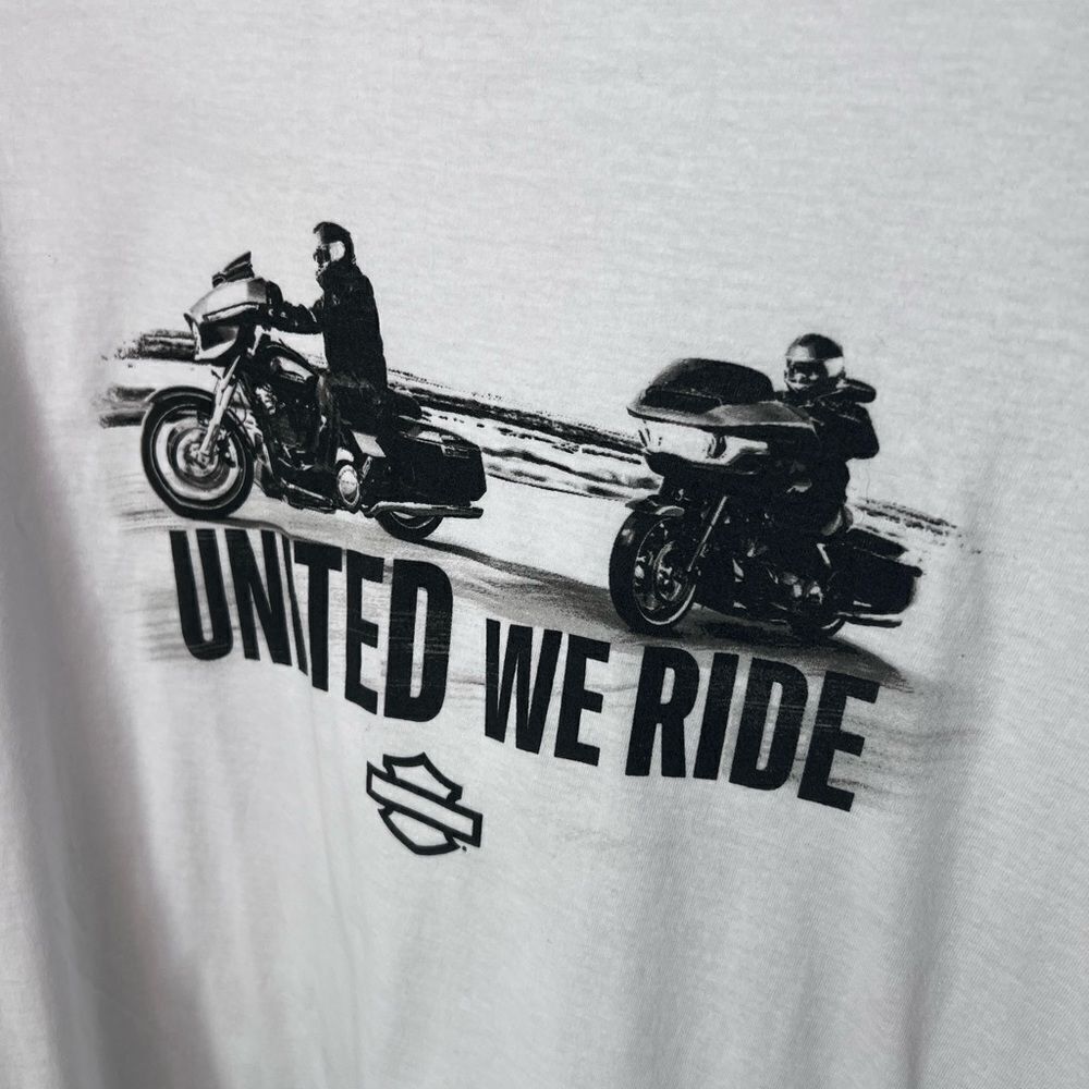 Harley-Davidson White Cotton T-Shirt Size 2X - Picture 2 of 11